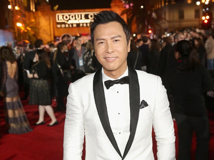 Donnie Yen LONDON, ENGLAND - DECEMBER 13: Donnie Yen attends the exclusive screening of Lucasfilms highly anticipated, first-ever, standalone Star Wars adventure