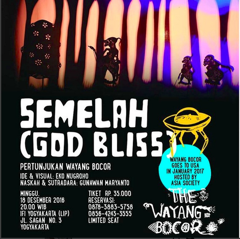 Sebelum ke Amerika, Wayang Bocor Eko Nugroho Pentas di Yogyakarta Sebelum ke Amerika, Wayang Bocor Eko Nugroho Pentas di Yogyakarta