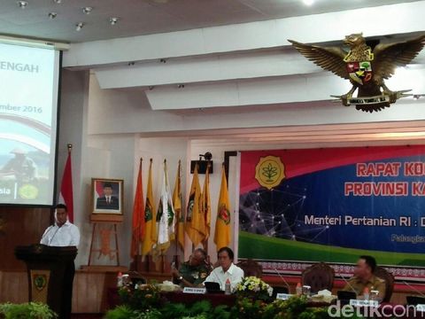 Mentan Amran Rakor di Palangkaraya-Kalimantan Tengah