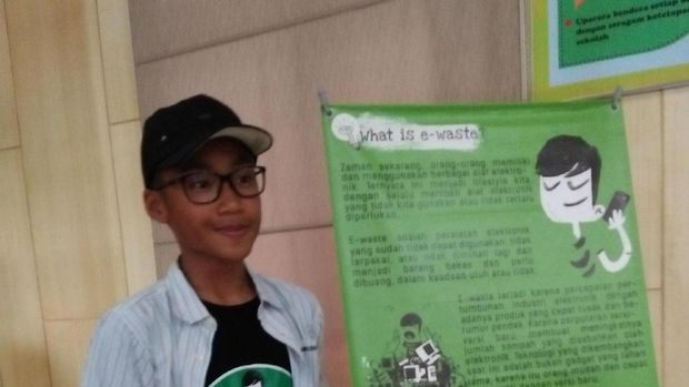 Raffa Jaffar, bocah pioner sampah elektronik.