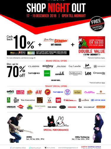 Serbu Midnight Sale di 6 Mal Jakarta Malam Ini, Diskon Hingga 80%