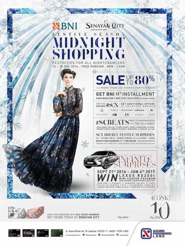 Serbu Midnight Sale di 6 Mal Jakarta Malam Ini, Diskon Hingga 80%