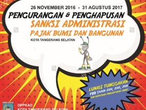 Pemkot Tangsel Luncurkan Program Pengurangan/Penghapusan Sanksi PBB dan e-SPPT PBB