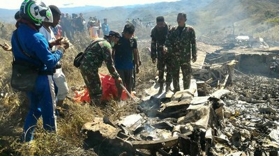 Jatuh di Papua, Pesawat Hercules Hancur