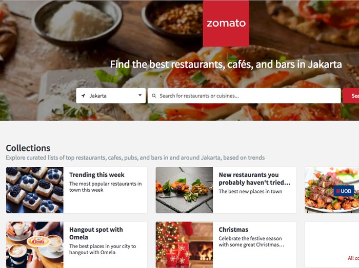 Zomato. Foto: Internet Zomato. Foto: Internet
