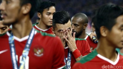 Wajah Sedih Pemain Timnas Indonesia