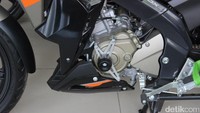 Ada juga aksesoris engine guard, meningkatkan perlindungan pada mesin ketika terjadi benturan. Foto: Yamaha