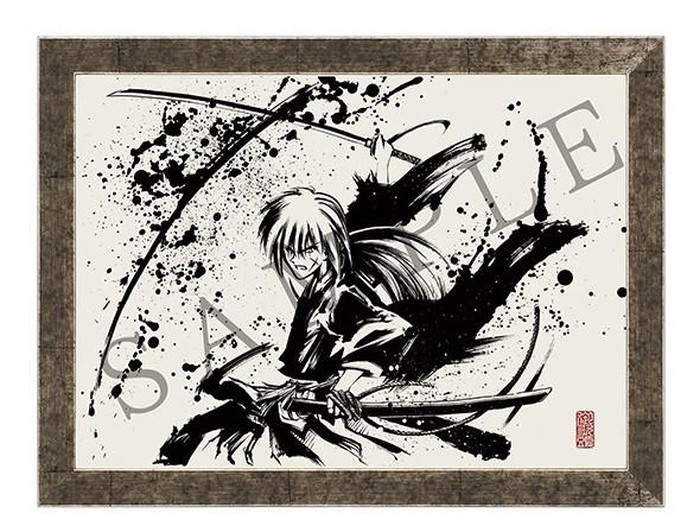Lukisan tinta cair Rurouni Kenshin