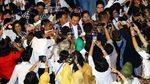 Hadiri Peringatan Hari Ibu, Ahok-Djarot Disambut Pendukung