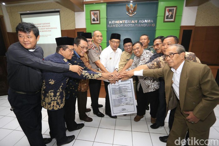 Seluruh Tokoh Agama di Kota Bandung Deklarasikan Menolak Intoleransi