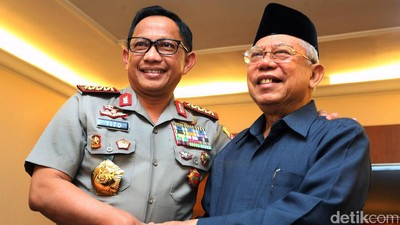 Kapolri dan KH Maruf Amin Bahas Sosialisasi Fatwa MUI