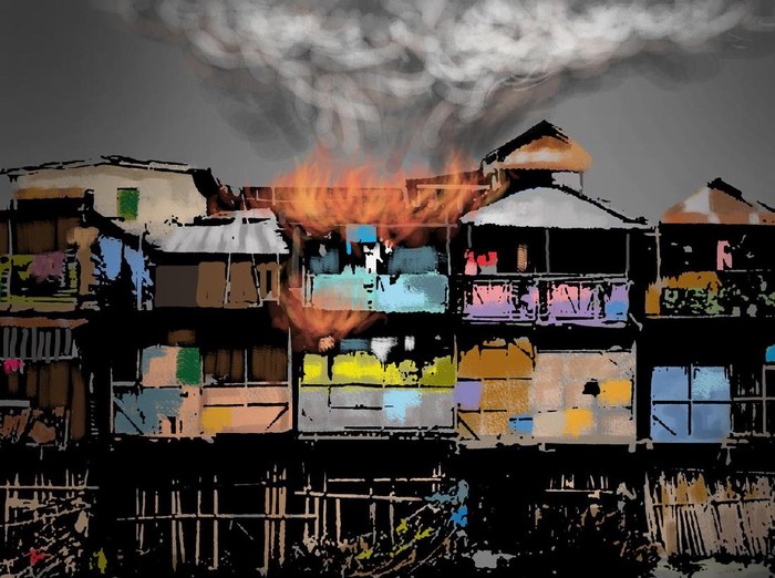 Kebakaran Rumah di Tambora, 20 Unit Damkar Dikerahkan