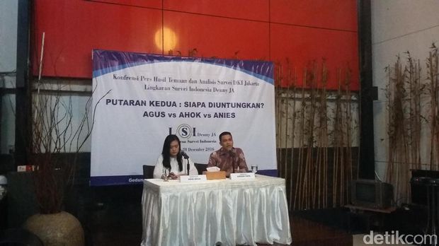 Survei LSI Denny JA: Agus Pasti Menang, Ahok Game Over