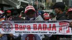 Begini Aksi Pendukung Ahok Saat Sidang