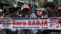 Para pendukung Ahok juga memberikan support kepada Cagub DKI Jakarta petahana itu.