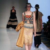 Karya busana Didi Budiardjo di IPMI Tren Show 2017. The Hall Senayan City Lt.8, Senayan City. Jakarta. [Foto: Mohammad Abduh/Wolipop]