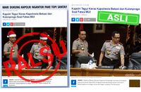 Polisi Cari Pegiat Medsos Yang Edit Foto Kapolri Dan Wakapolri