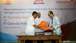 Garuda Indonesia dan Pos Indonesia Jalin Kerja Sama