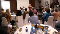 Direktur Wahid Foundation Yenny Wahid menjadi keynote speech dalam diskusi yang diikuti para antropolog tersebut.