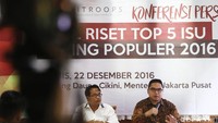 Riset tersebut bertujuan untuk mengetahui serta mengukur sejauh mana pengaruh isu yang menjadi pusat perbincangan netizen di Indonesia.