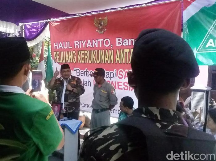Peringati Haul Korban Bom Natal, Ansor Mojokerto: Riyanto Pejuang Kemanusiaan
