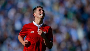 Samir Nasri. Pemain tengah berusia 31 tahun ini juga bisa direkrut dengan free transfer di Football Manager 2019. Hal itu, disokong dengan kemampuannya, jelas sangat menggiurkan buat yang sedang butuh gelandang top. (Foto: Getty Images/Gonzalo Arroyo Moreno)