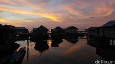 Semburat Senja Eksotis Langit Wakatobi