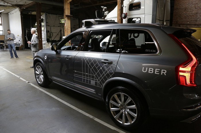 Mobil otonom Uber. Foto: Jeff Swensen - Gettyimages Mobil otonom Uber. Foto: Jeff Swensen - Gettyimages