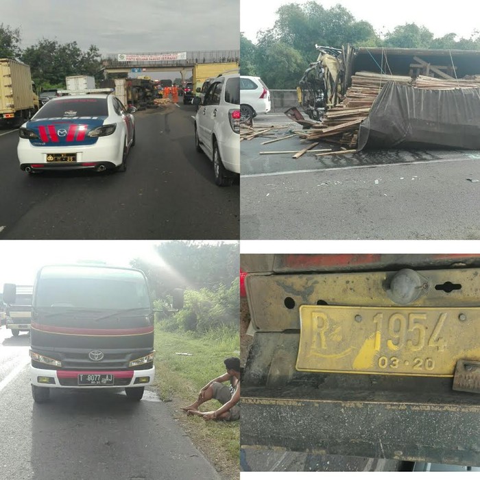 Hindari Minibus, Sopir Truk Diesel Tewas di Tol Cikampek Arah Jakarta