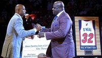 Pernah berjaya di NBA pada masanya, pebasket Shaquille ONeal adalah seorang pengidap gangguan tidur. Kebiasaannya mendengkur mengindikasikan sleep apnea, yakni henti napas saat tidur. (Getty Images)  