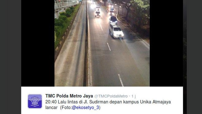 Malam Natal, Jalanan Dalam Kota dan Tol ke Luar Jakarta Lengang