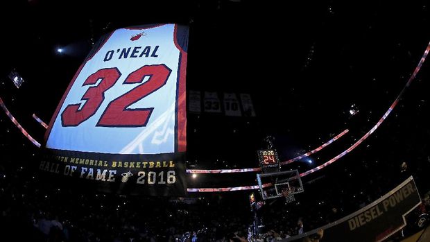 Miami Heat Pensiunkan Jersey Nomor 32 Milik O'Neal