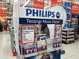 Diskon 40% Philips Lampu LED di Transmart Carrefour