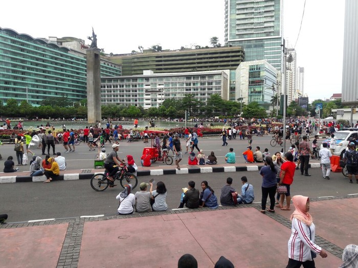 Meski Dishub Berkali-kali Umumkan CFD Ditiadakan, Warga Tetap Berdatangan ke HI