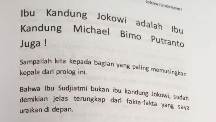 Buku Jokowi Undercover Tak Didukung Data Primer dan Sekunder