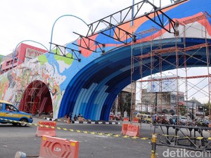 Hampir Rampung, Begini Tampilan Unik Flyover Antapani Bandung