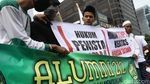 Penampakan Massa Anti Ahok di Jalan Gajah Mada