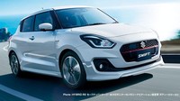 Tampang depan Suzuki Swift mengalami perubahan cukup kentara di grille, lampu kabut, lampu depan. Foto: Suzuki