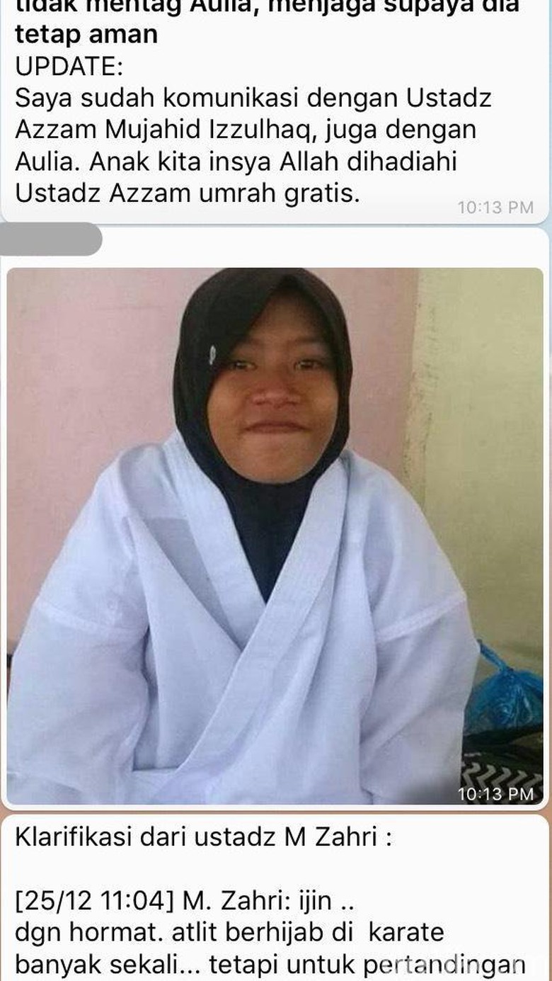 Viral Siswi SMP Diminta Lepas Jilbab Di Kejuaraan Karate Ini
