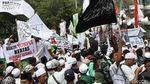 Penampakan Massa Anti Ahok di Jalan Gajah Mada