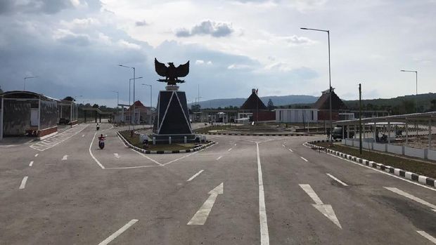 Megahnya Pos Lintas Batas Negara Motaain yang akan Diresmikan Jokowi