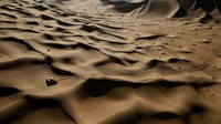 Salah satu pemandangan di Gurun Gobi saat dilangsungkan Reli Silkway. Terlihat dalam foto, mobil yang dikendarai Wein Han dan co-pilot Jean-Pierre Garcin dari Tim SMG (Foto: AFP PHOTO / PATRICK BAZ)