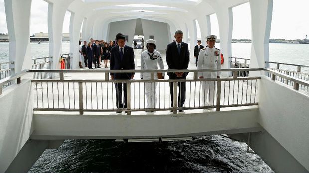Kunjungi Pearl Harbor, PM Abe Berjanji Jepang Tak Akan Perang Lagi