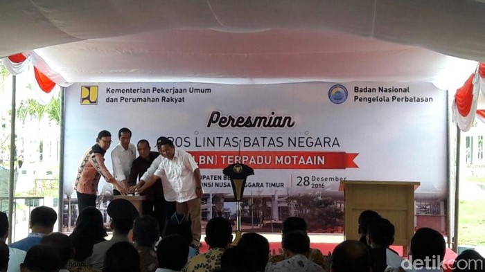 Resmikan PLBN Motaain, Jokowi: Ini Masalah Kebanggaan