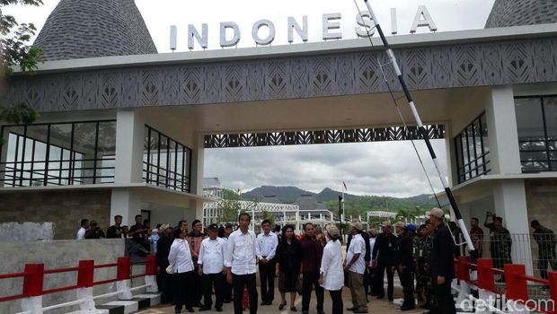 Pos Perbatasan Mirip Kantor Kelurahan, Jokowi: Sekarang Jadi Megah