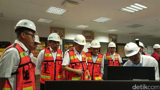Menteri ESDM Ignasius Jonan di PLTDG Pesanggaran-Bali
