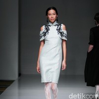 Koleksi Votum by Sebastian Gunawan mengusung tema Shades of Mind di IPMI Trend Show 2017. The Hall Lt. 8, Senayan City. Jakarta. [Foto: Mohammad Abduh/Wolipop]