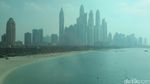 Pemandangan Naik Monorail di Pulau Buatan Dubai