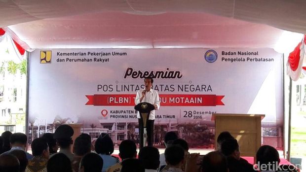 Resmikan PLBN Motaain, Jokowi: Ini Masalah Kebanggan