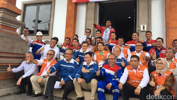 Menteri ESDM Ignasius Jonan di Terminal BBM Sanggaran-Bali